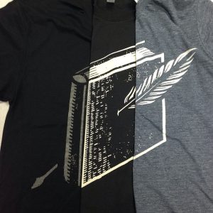 Discharge ink on 3 different fabric blends.