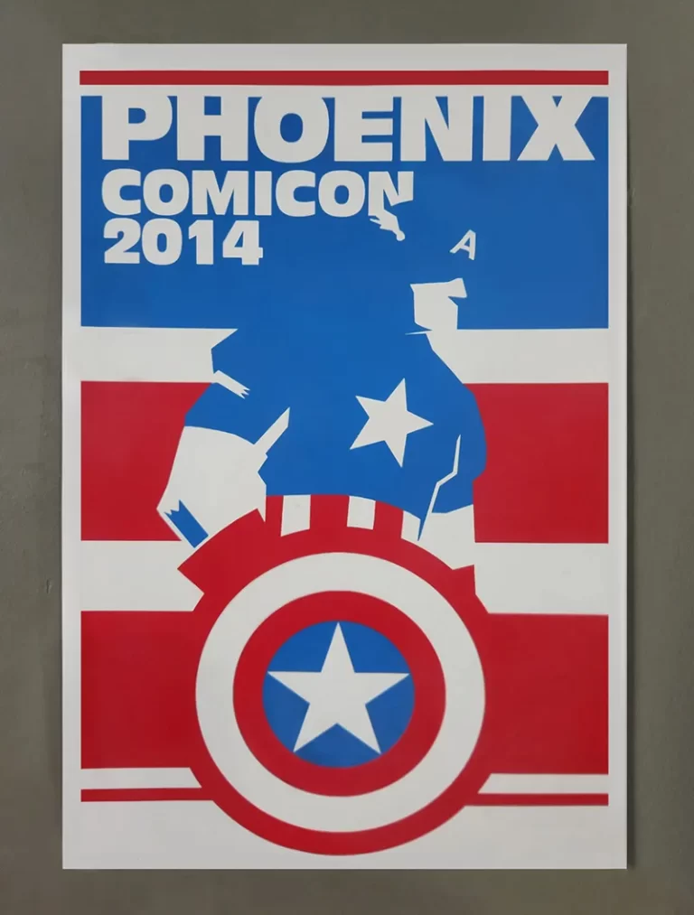 Screen Printed Poster - Phoenix Comicon 2014