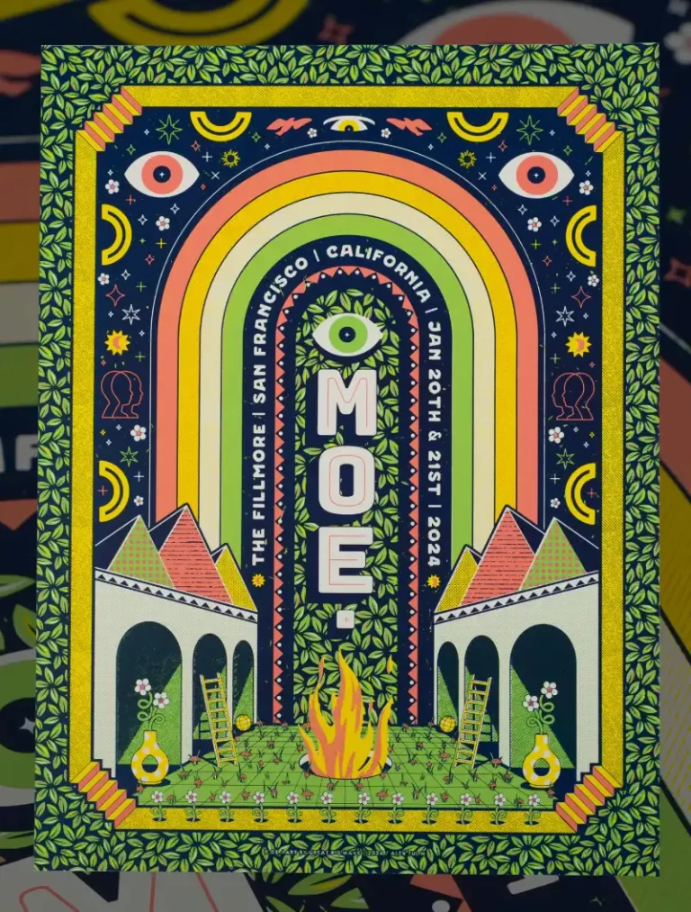 Screen Printed Poster Moe Fillmore 18x24