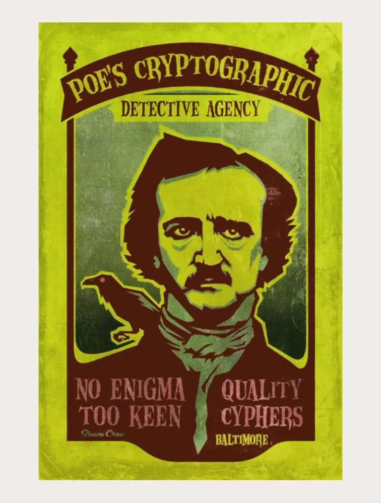 Screen Printed Poster - Steamcrow Poe