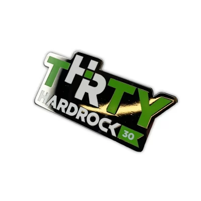 Thirty Hardrock - Black Nickle - Hard Enamel Pins - Square