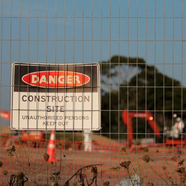 DANGER Construction Sign
