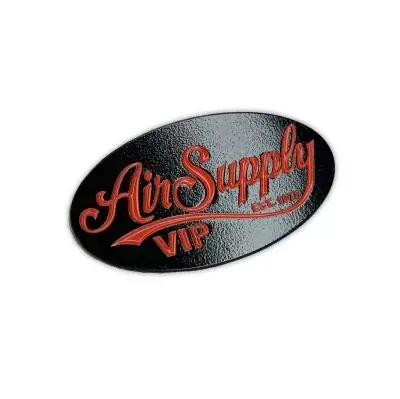 Air Supply - Black Dye - Soft Enamel Pin - Square