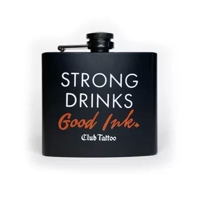 Club Tattoo - Flask - Square