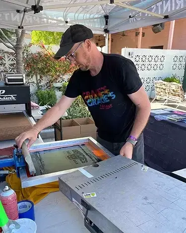 Gracies Swap Meet Live Printing
